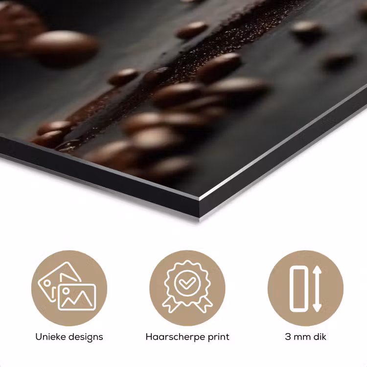 Cappuccino - Kop - Bonen - Bruin aluminium wit klein -closeup_NL