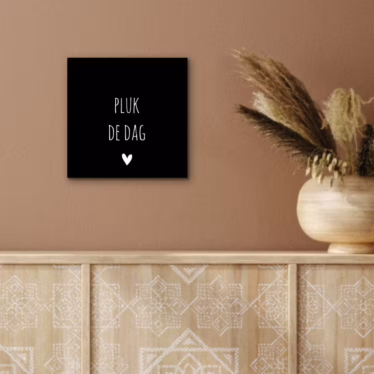 Carpe diem - Spreuken - Pluk de dag - Quotes aluminium wit klein -sfeer4