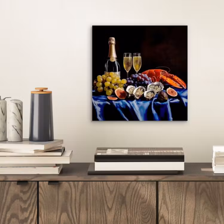 Champagne - Luxe - Oesters aluminium wit klein -sfeer1