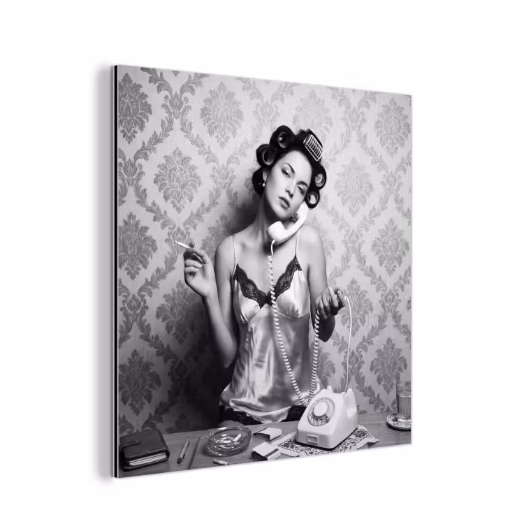 Chic - Vrouw - Zwart - Wit aluminium wit klein -3d