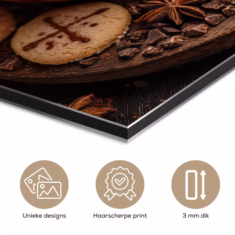 Chocolademelk - Mok - Winter - Kerst - Gezelligheid aluminium wit klein -closeup_NL
