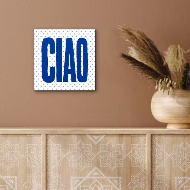 Ciao - Blauw - Stippen aluminium wit klein -sfeer4