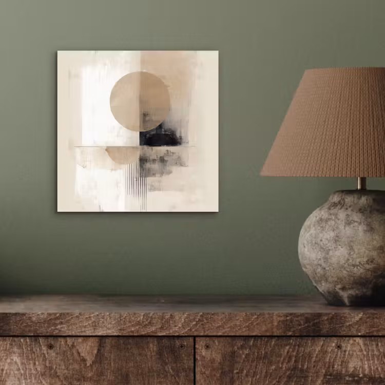 Cirkel - Compositie - Diepte - Beige aluminium wit klein -sfeer2