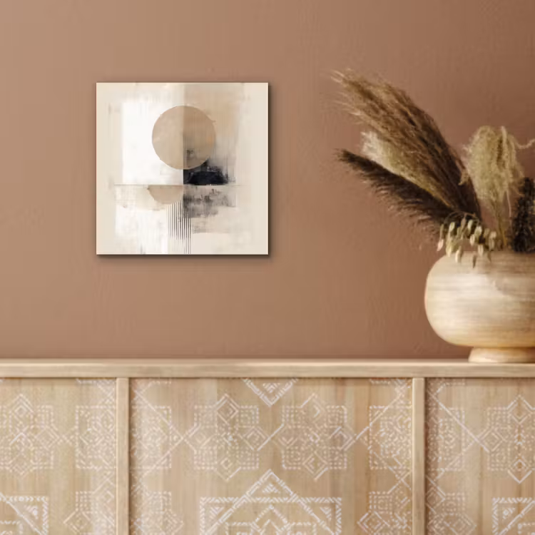 Cirkel - Compositie - Diepte - Beige aluminium wit klein -sfeer4