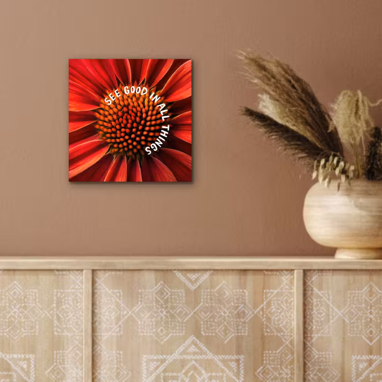 Close up - Bloem - Quote - Rood aluminium wit klein -sfeer4