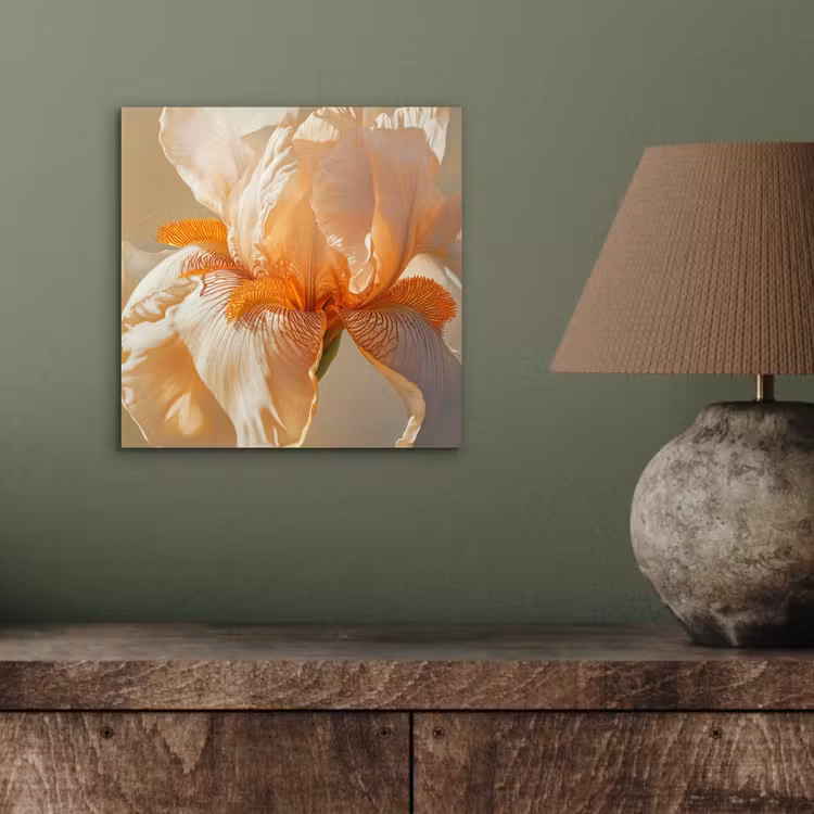 Close up - Oranje - Iris aluminium wit klein -sfeer2
