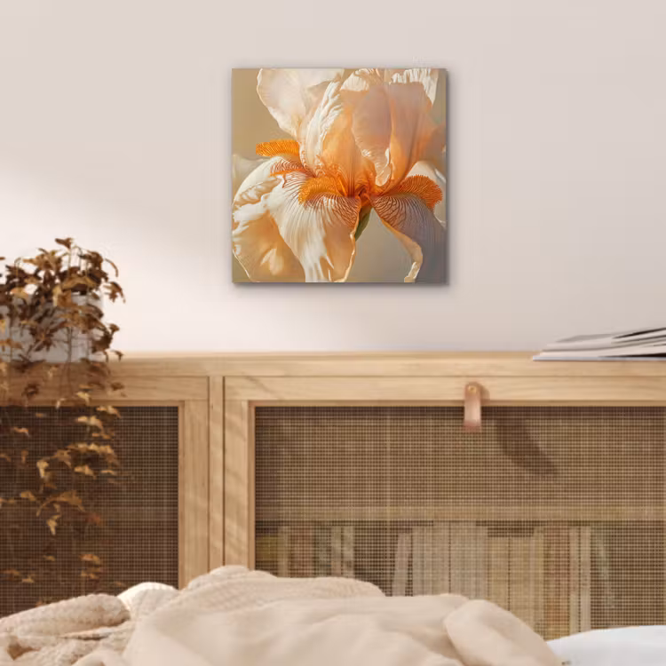 Close up - Oranje - Iris aluminium wit klein -sfeer3