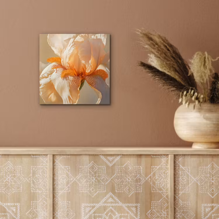 Close up - Oranje - Iris aluminium wit klein -sfeer4
