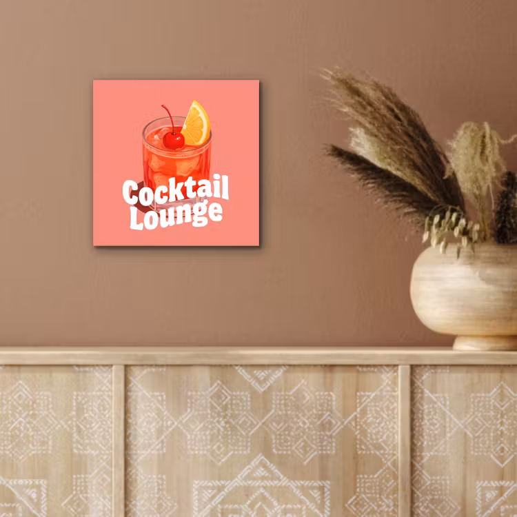 Cocktail Lounge - Glas - Koraal aluminium wit klein -sfeer4