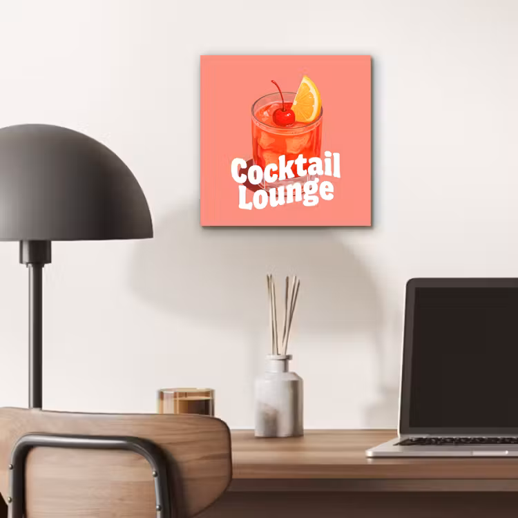 Cocktail Lounge - Glas - Koraal aluminium wit klein -sfeer5