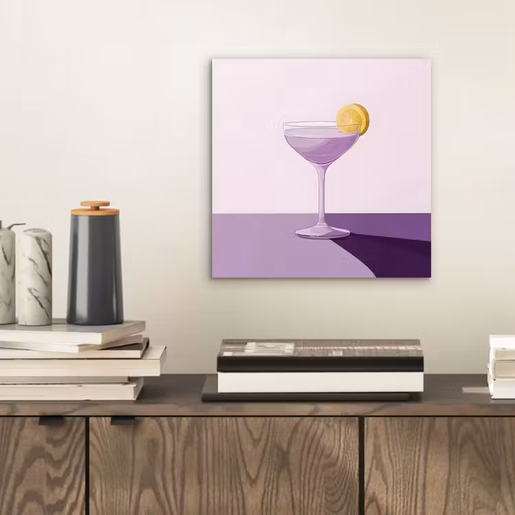 Cocktail - Paars - Minimalistisch - Citroen aluminium wit klein -sfeer1