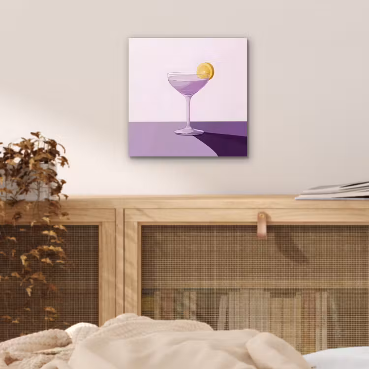 Cocktail - Paars - Minimalistisch - Citroen aluminium wit klein -sfeer3