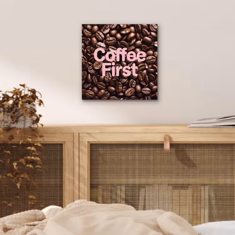 Coffee First - Koffiebonen - Roze aluminium wit klein -sfeer3