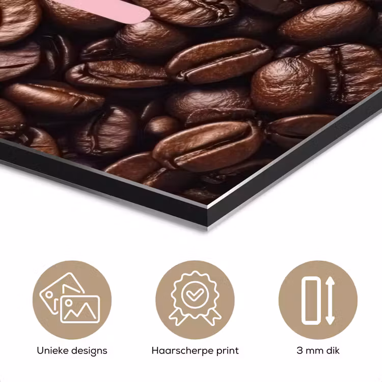 Coffee First - Koffiebonen - Roze aluminium wit klein -closeup_NL