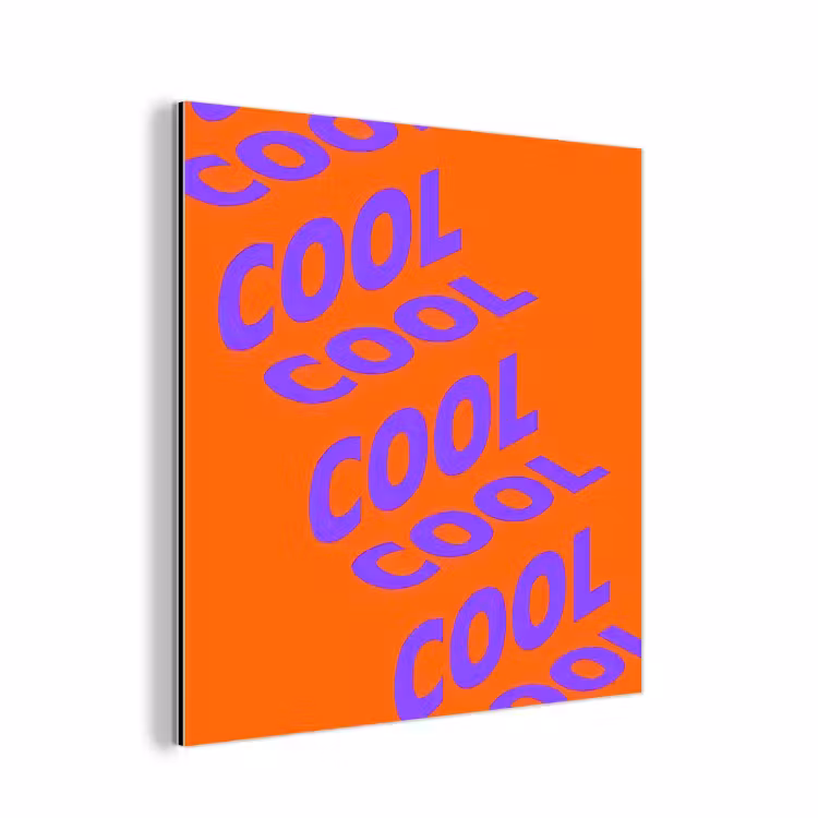 Cool - Paars - Oranje aluminium wit klein -3d