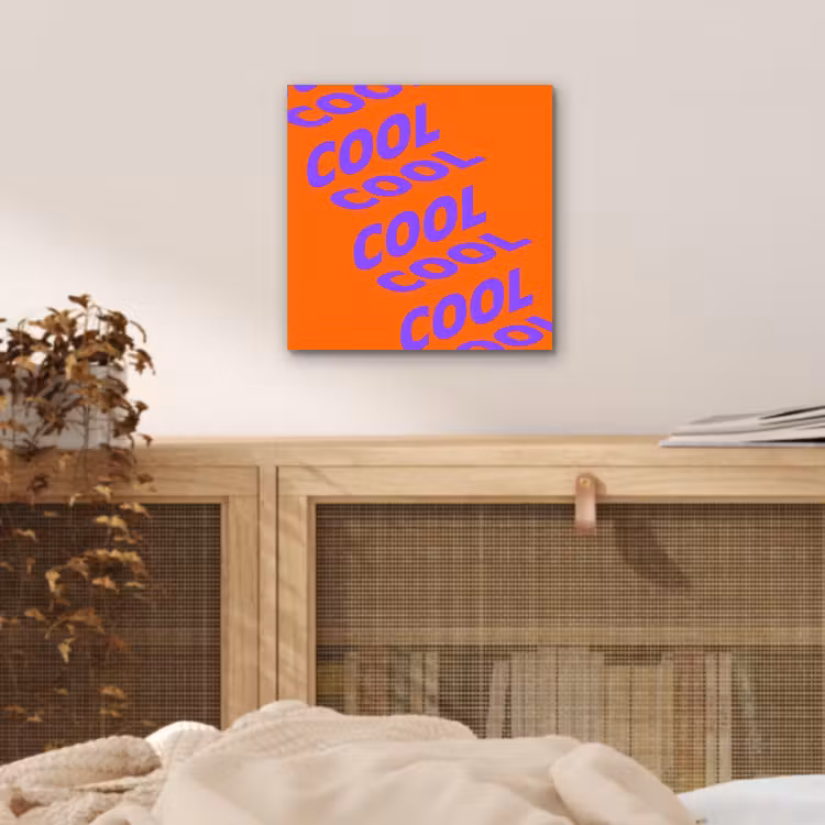 Cool - Paars - Oranje aluminium wit klein -sfeer3