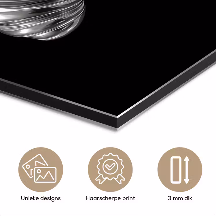 Croissant - Metaal - Zilver aluminium wit klein -closeup_NL