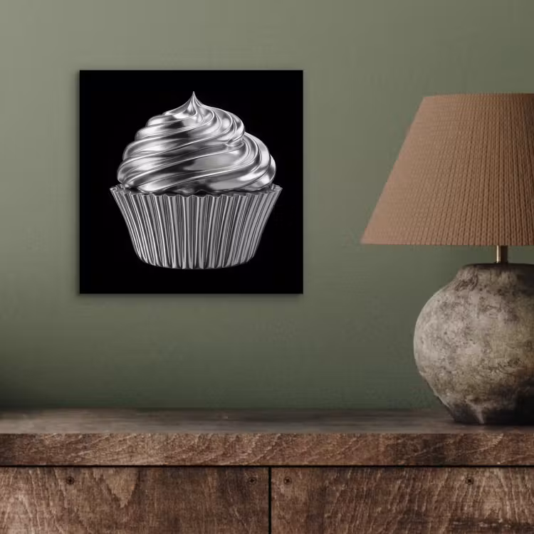 Cupcake - Luxueus - Zilver aluminium wit klein -sfeer2