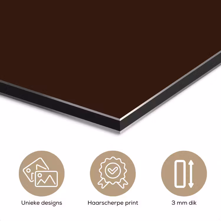 Dark - Chocolate - Bruin aluminium wit klein 46 -closeup_NL