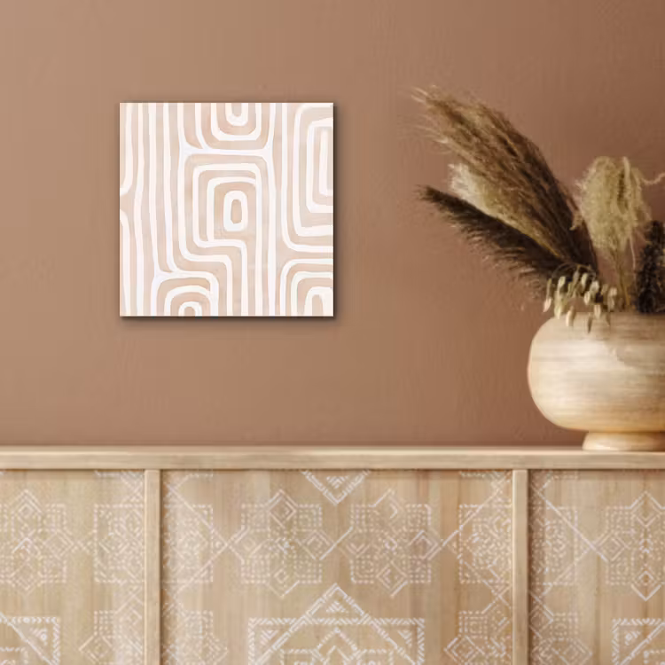 Decoratief - Labyrint - Beige aluminium wit klein -sfeer4
