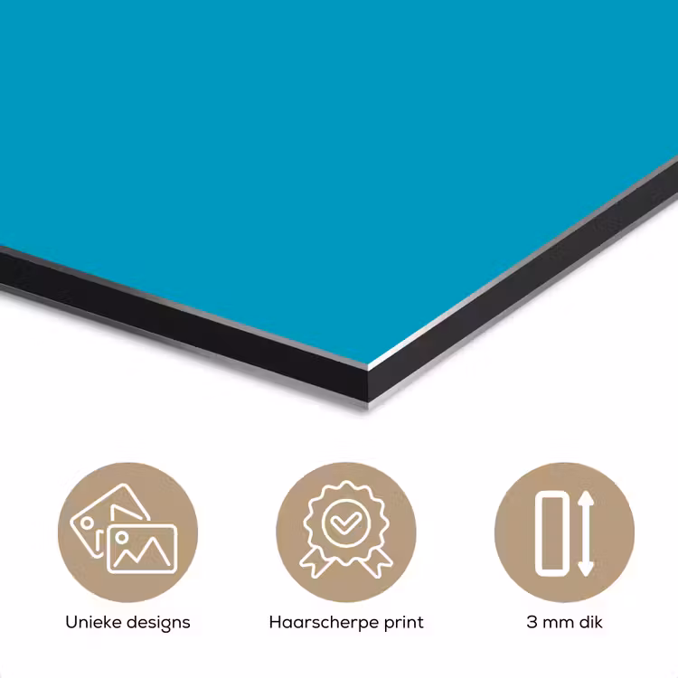 Deep - Turquoise - Turkoois aluminium wit klein 46 -closeup_NL