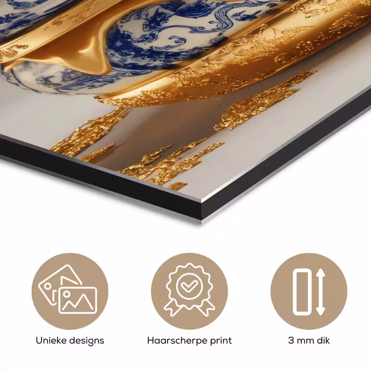 Delftsblauw - Goud - Burger aluminium wit klein -closeup_NL