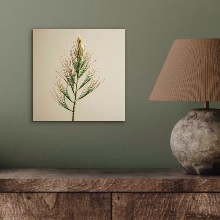 Dennentak - Naaldvormige bladeren - Lichtgroen aluminium wit klein -sfeer2