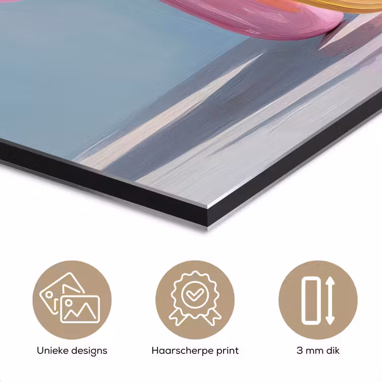 Dier - Ballon - Pasteltinten - Glanzend aluminium wit klein -closeup_NL