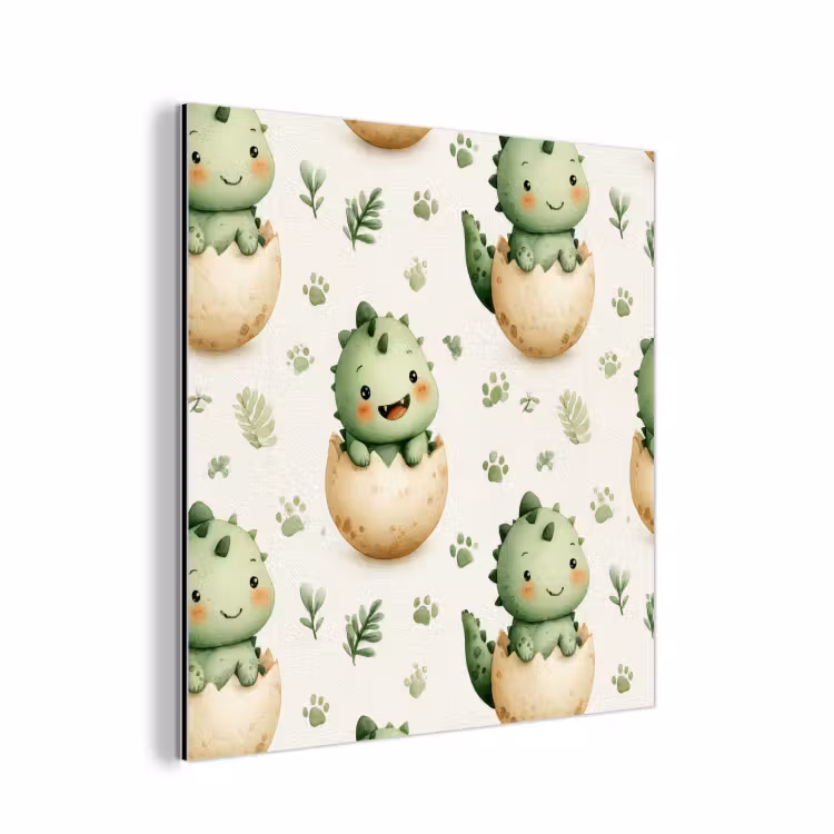 Dino - Eieren - Groen aluminium wit klein 46 -3d