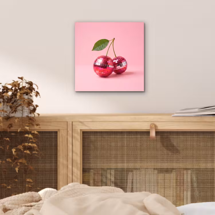 Disco - Kersen - Roze aluminium wit klein -sfeer3