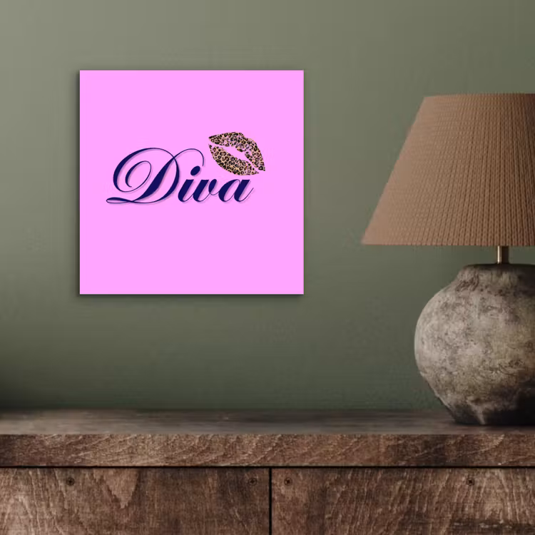 Diva - Lip - Panterprint - Roze aluminium wit klein -sfeer2