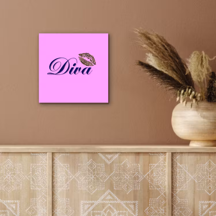 Diva - Lip - Panterprint - Roze aluminium wit klein -sfeer4
