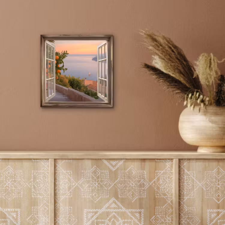 Doorkijk - Uitzicht - Meer - Landschap aluminium wit klein -sfeer4