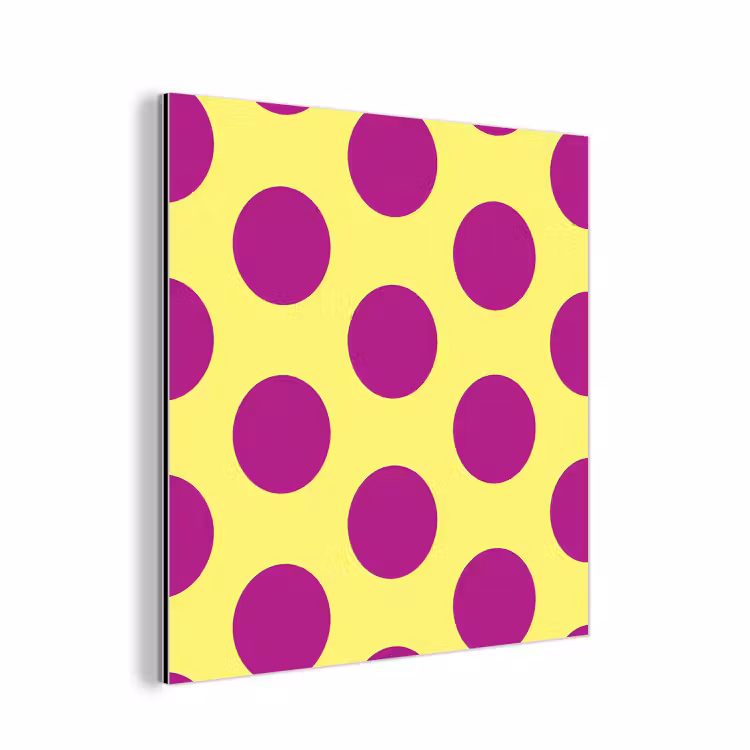 Dots - Klassiek - Geel aluminium wit klein 46 -3d
