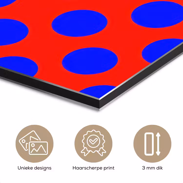 Dots - Klassiek - Rood aluminium wit klein 46 -closeup_NL