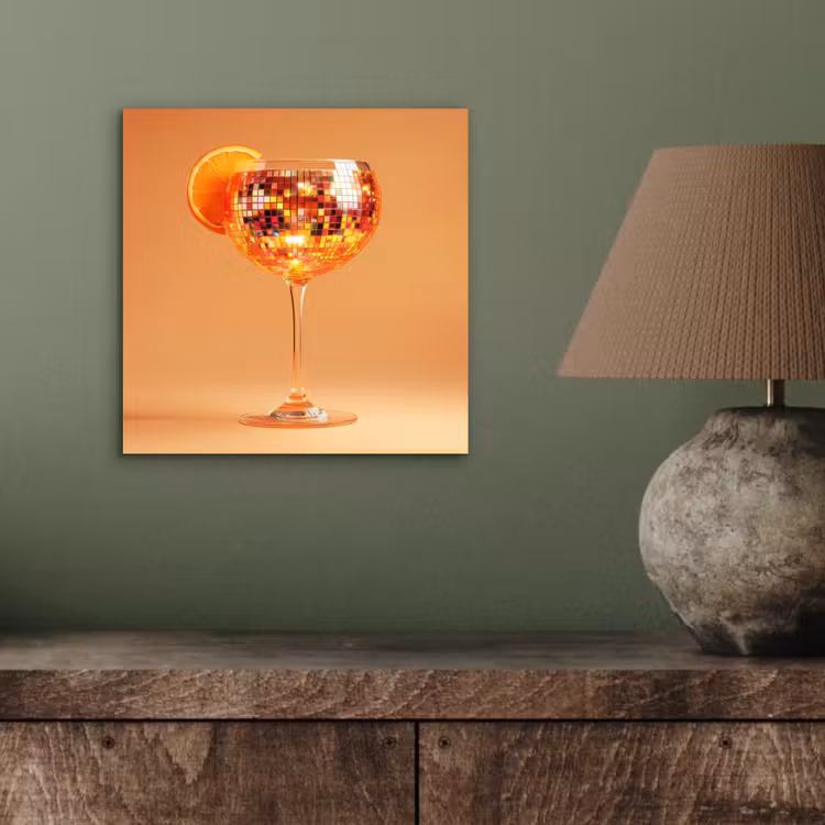 Drank - Oranje - Glitter - Disco aluminium wit klein -sfeer2