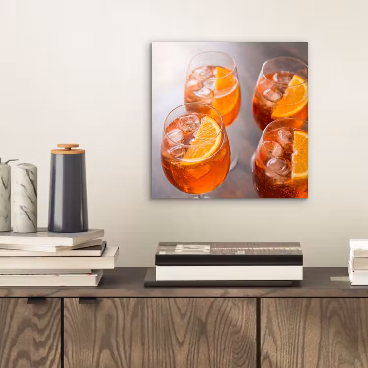 Drank - Sinaasappel - IJs - Zomer - Oranje aluminium wit klein -sfeer1