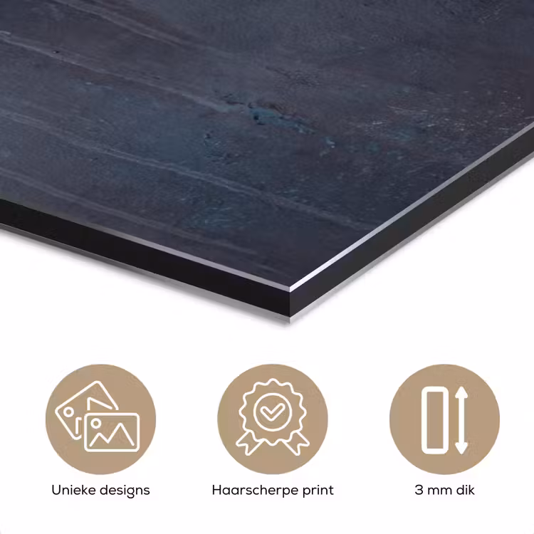 Aluminium schilderij - Drie vissen - Touw - Drie vissen - Touw aluminium wit klein