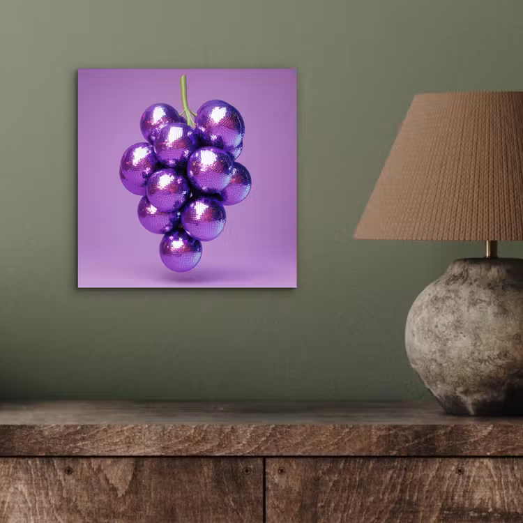 Druif - Disco - Glitter - Paars aluminium wit klein -sfeer2