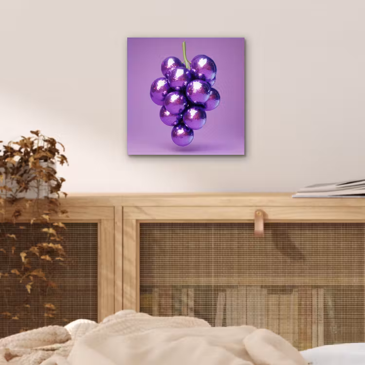Druif - Disco - Glitter - Paars aluminium wit klein -sfeer3