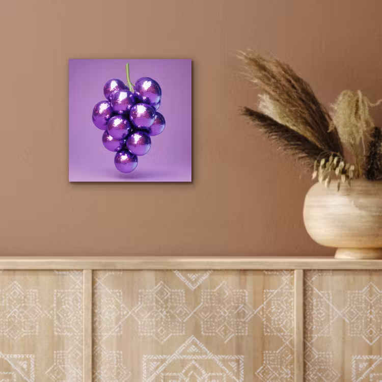 Druif - Disco - Glitter - Paars aluminium wit klein -sfeer4