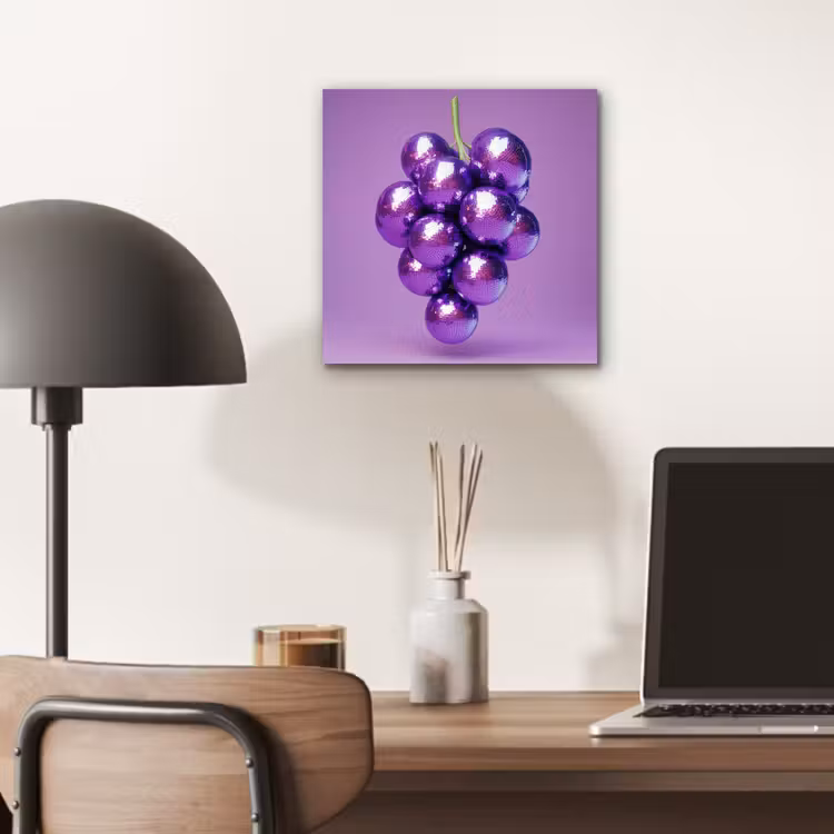 Druif - Disco - Glitter - Paars aluminium wit klein -sfeer5