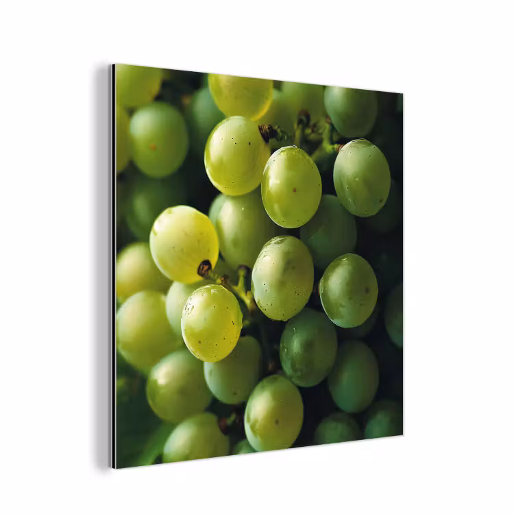 Druiven - Tros - Groen aluminium wit klein -3d