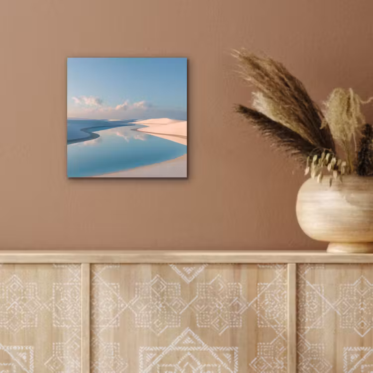 Duinen - Waterplas - Oneindige rust aluminium wit klein -sfeer4