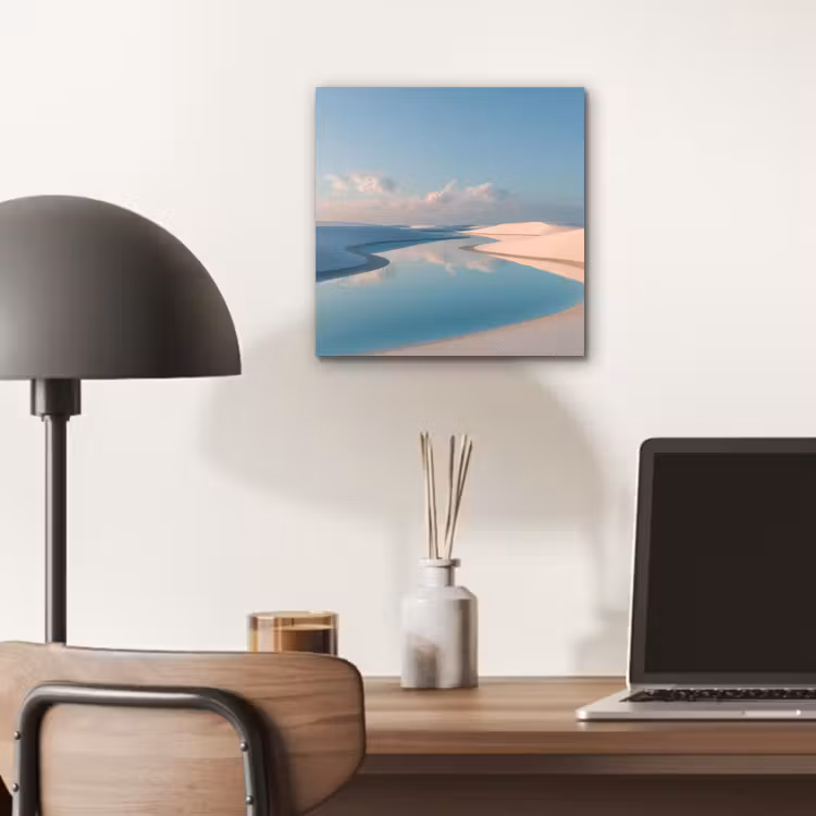 Duinen - Waterplas - Oneindige rust aluminium wit klein -sfeer5