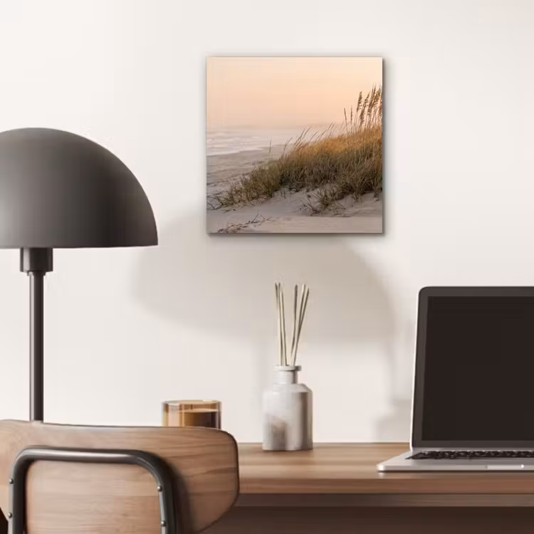 Duinlandschap - Zonsondergang - Strand aluminium wit klein -sfeer5