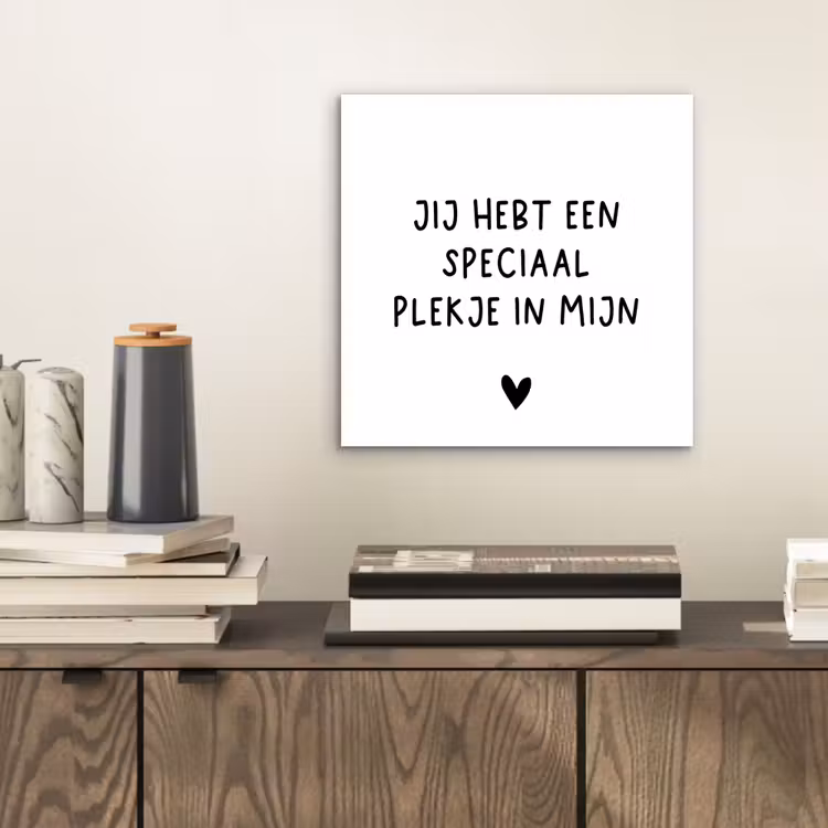 Een speciaal plekje in mijn hart - Spreuken - Quotes aluminium wit klein -sfeer1