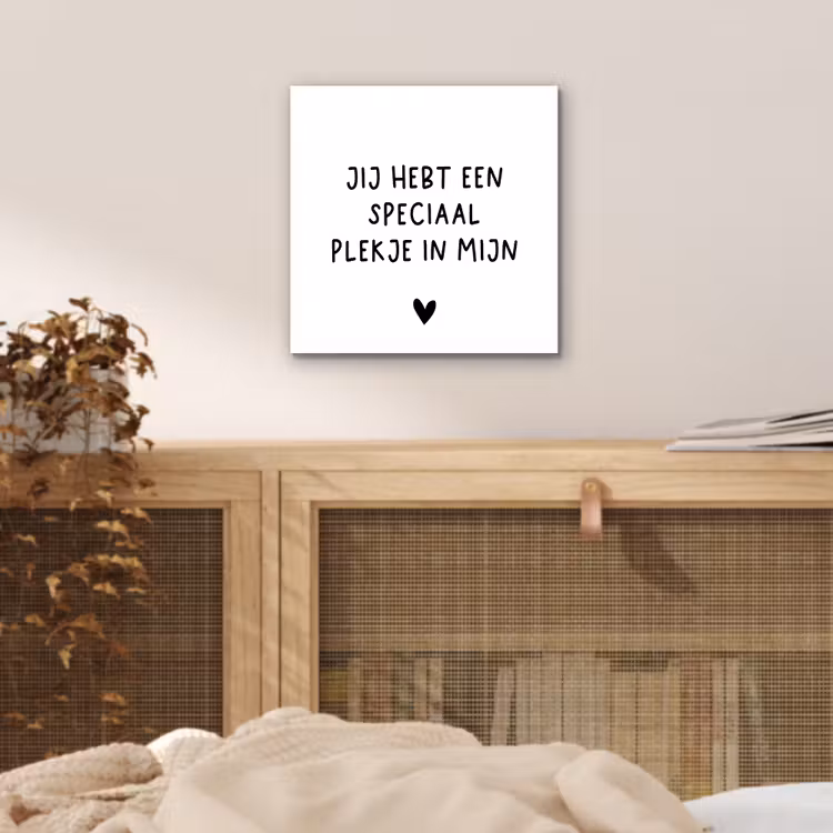 Een speciaal plekje in mijn hart - Spreuken - Quotes aluminium wit klein -sfeer3