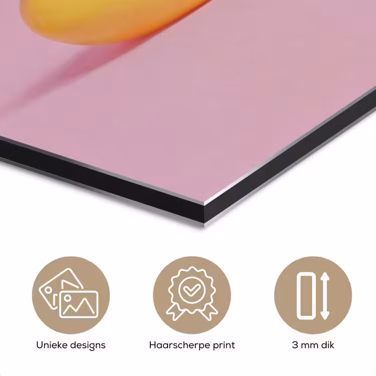 Eendjes - Vrolijk - Roze aluminium wit klein -closeup_NL