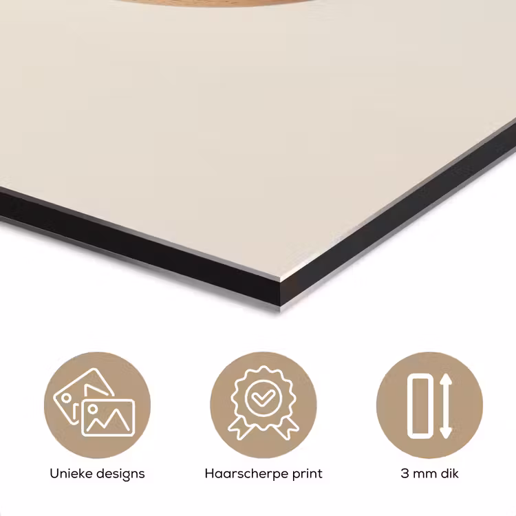 Ei - Beige - Ovaal - Egaal aluminium wit klein -closeup_NL